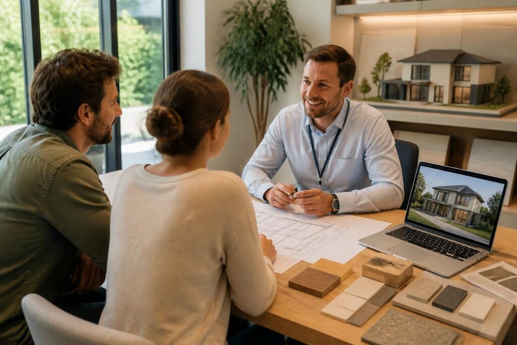 découvrez comment se déroule un rendez-vous avec un constructeur : étapes clés, conseils et ce à quoi s'attendre pour réussir votre projet de construction.