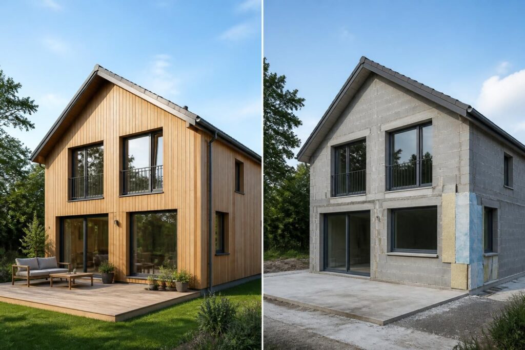 découvrez les avantages et inconvénients d'une maison ossature bois versus une maison en parpaing pour faire le meilleur choix pour votre construction.