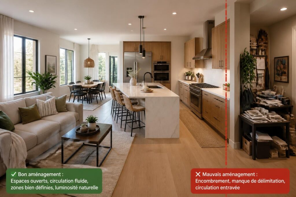 découvrez nos conseils pour aménager une cuisine ouverte avec succès et évitez les erreurs courantes pour un espace fonctionnel et convivial.